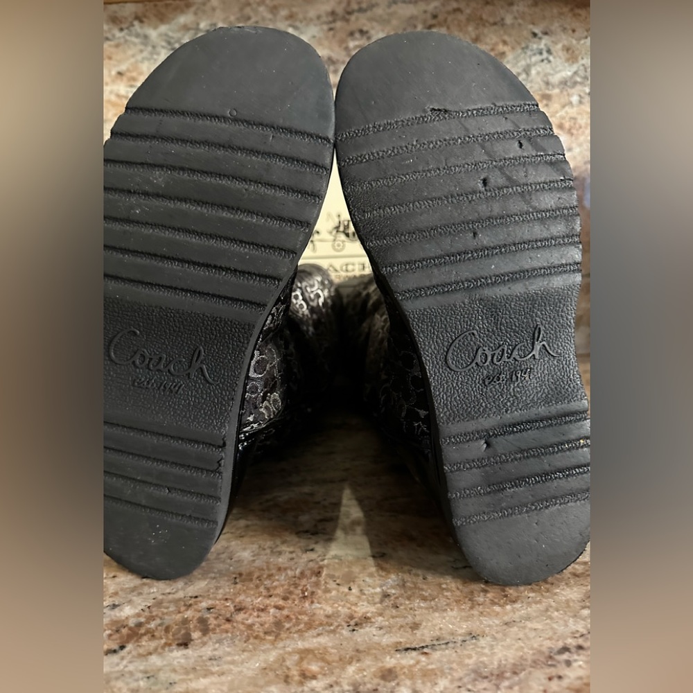 Authentic Coach Shearling Boots - image 4